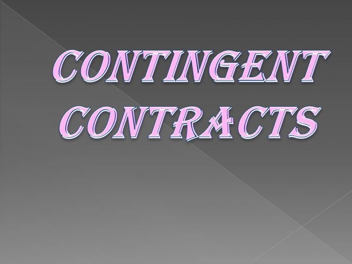 CONTINGENT CONTRACTS Indian Contract Act