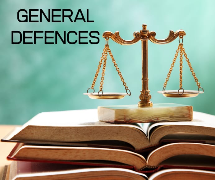 general defences under torts Law of Torts