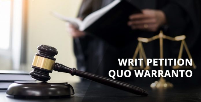 Writ petition Quo Warranto Constitution of India