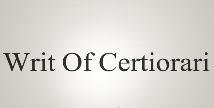 writ of certiorari Constitution of India