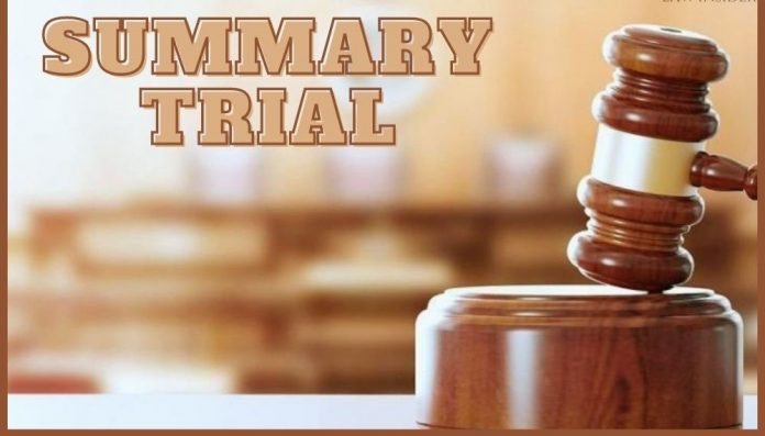 Summary Trial under the Code of Criminal Procedure, 1973 Code of Criminal Procedure