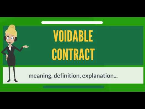 Voidable Contract Indian Contract Act