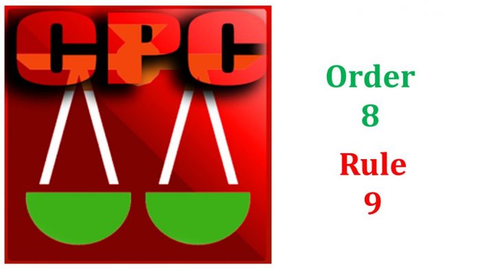 Additional Written Statement under Order 8 Rule 9 of CPC Civil Procedure Code