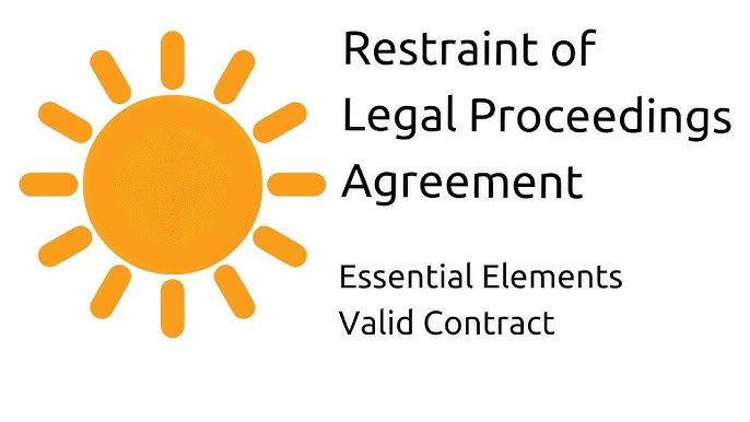 Agreements in Restraint of Legal Proceedings Indian Contract Act