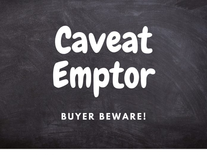 doctrine of caveat emptor Sales of Goods Act