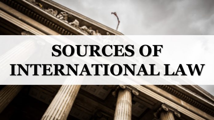 Sources of International Law International Law