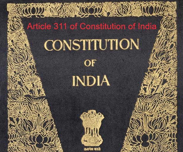article 311 of the constitution Constitution of India
