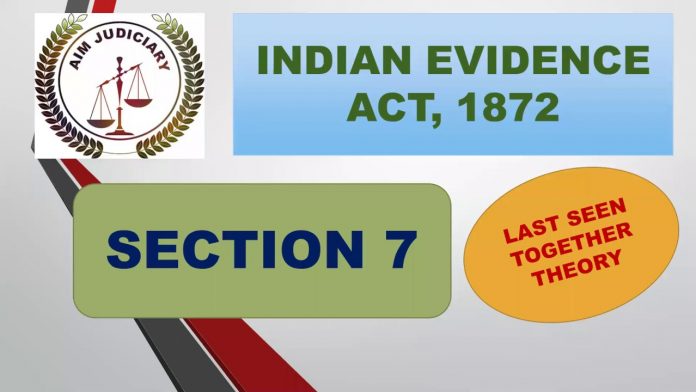 Last seen theory under Indian evidence law Indian Evidence Act