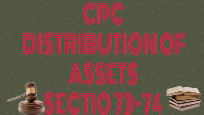 Distribution of Assets Under CPC, 1908 Code of Civil Procedure