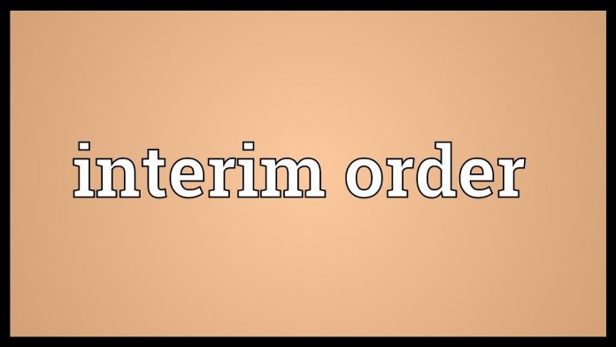 Interim Order Civil Procedure Code