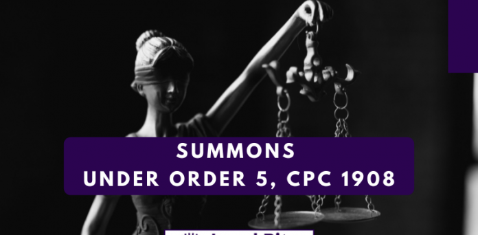 Order 5 of CPC Civil Procedure Code