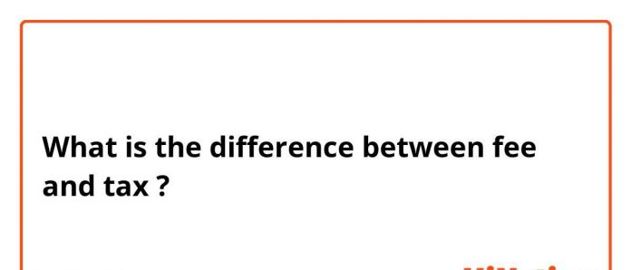 distinction between tax and fee distinction between tax and fee