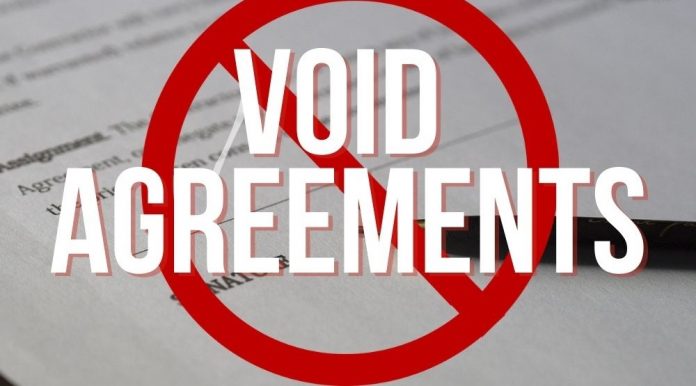 Void Agreements Law Insider Indian Contract Act