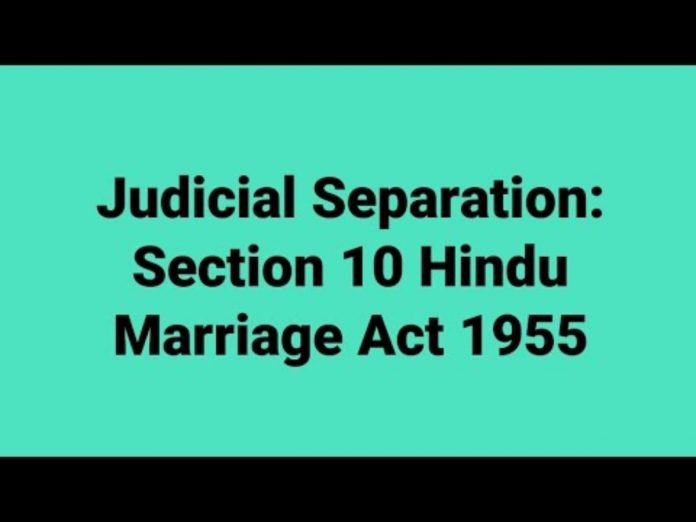Judicial Separation under Hindu Marriage Act 1955 Hindu Marriage Act