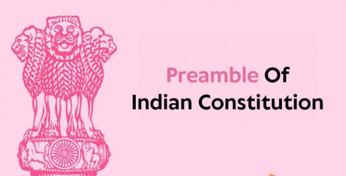 Preamble of Indian Constitution Constitution of India