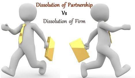 Dissolution of a firm and partnership