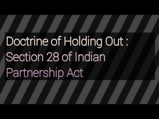 Doctrine of holding out