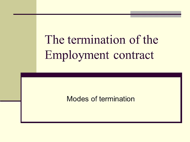 Termination of employment contracts