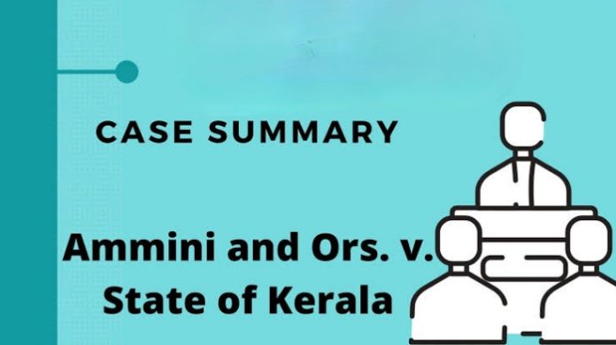Ammini vs State of kerala 1970