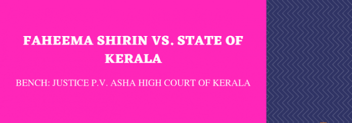 Faheema Shirin vs. State of Kerala