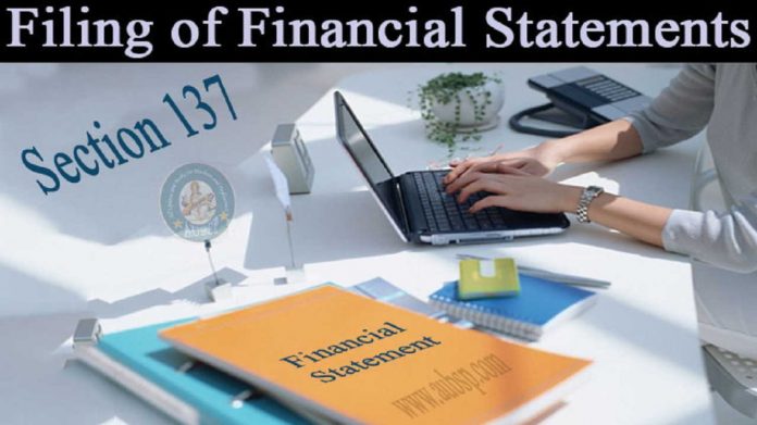 Section 137 of Company Act 2013,