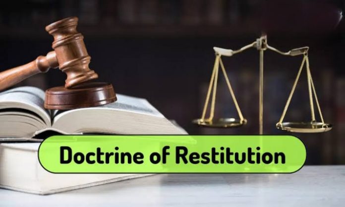 Doctrine of Restitution
