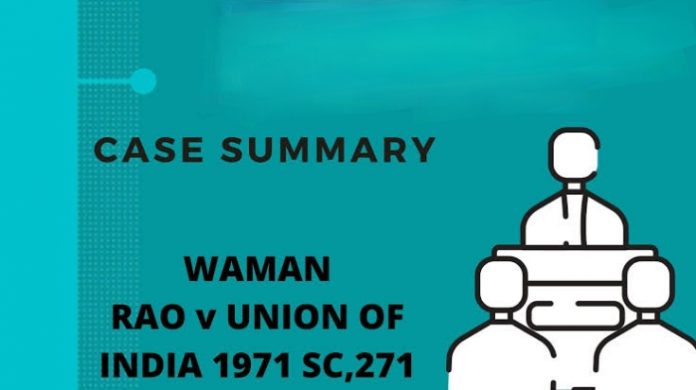 Waman Rao v. Union of India