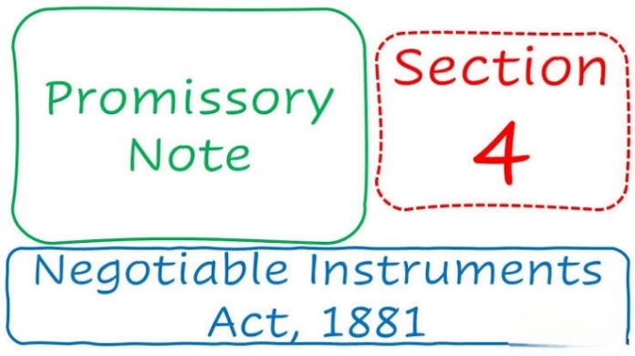 Section 4 of Negotiable Instruments Act 1881