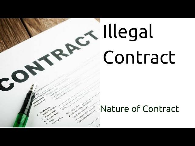 Illegal contracts