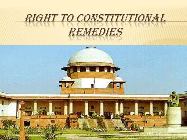 Right to constitutional remedies