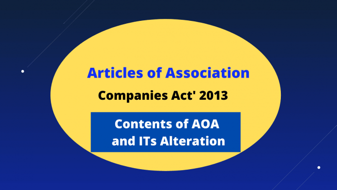 Contents of Articles of Association